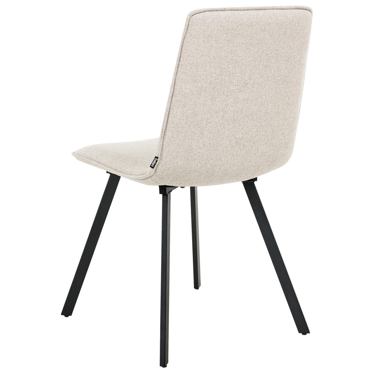 JÍDELNÍ ŽIDLE sada 2 ks Světle béžová Carver - béžová, textil (47/89/58cm) - Beliani