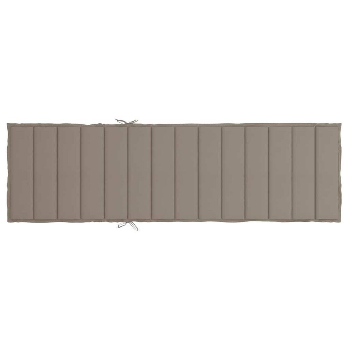 SONNENLIEGEN-AUFLAGE Taupe 200/50/3 Cm Oxford-Gewebe - Taupe, Textil (50/3/200cm) - vidaXL
