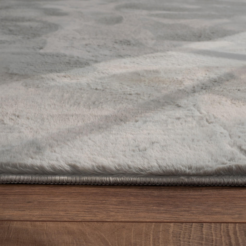 Thumbnail - Paco Home Hochflorteppich, Grau, Textil, Rechteckig, 160x230 cm, strapazierfähig, für Fußbodenheizung geeignet, Teppiche...