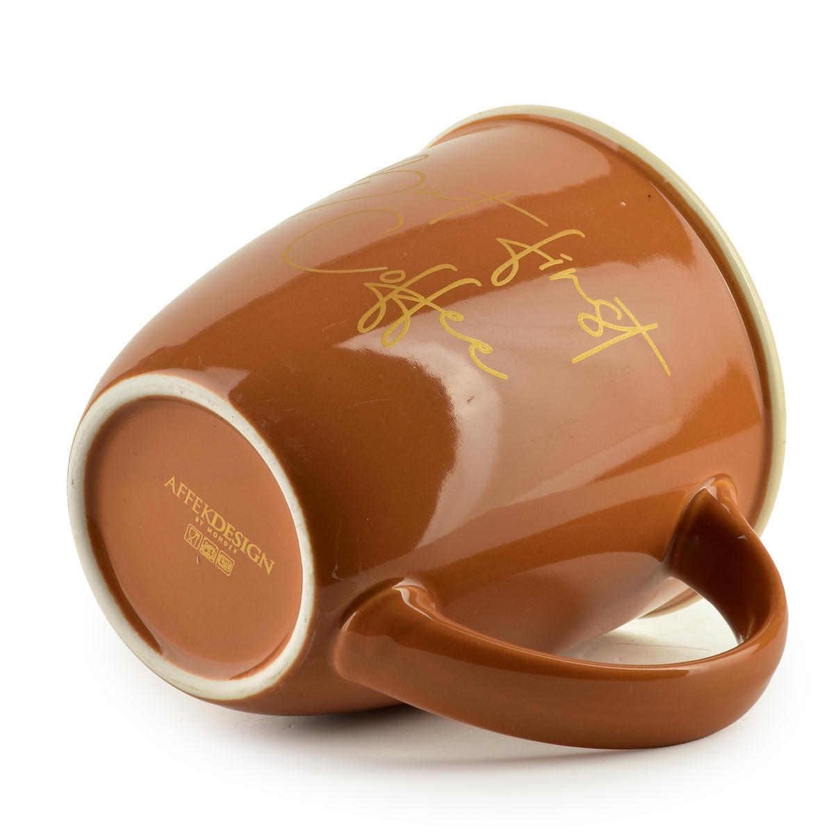 BECHER Hendia Bronze 9/13/10 cm Porzellan - Bronzefarben, Keramik (0.33L) - Mondex