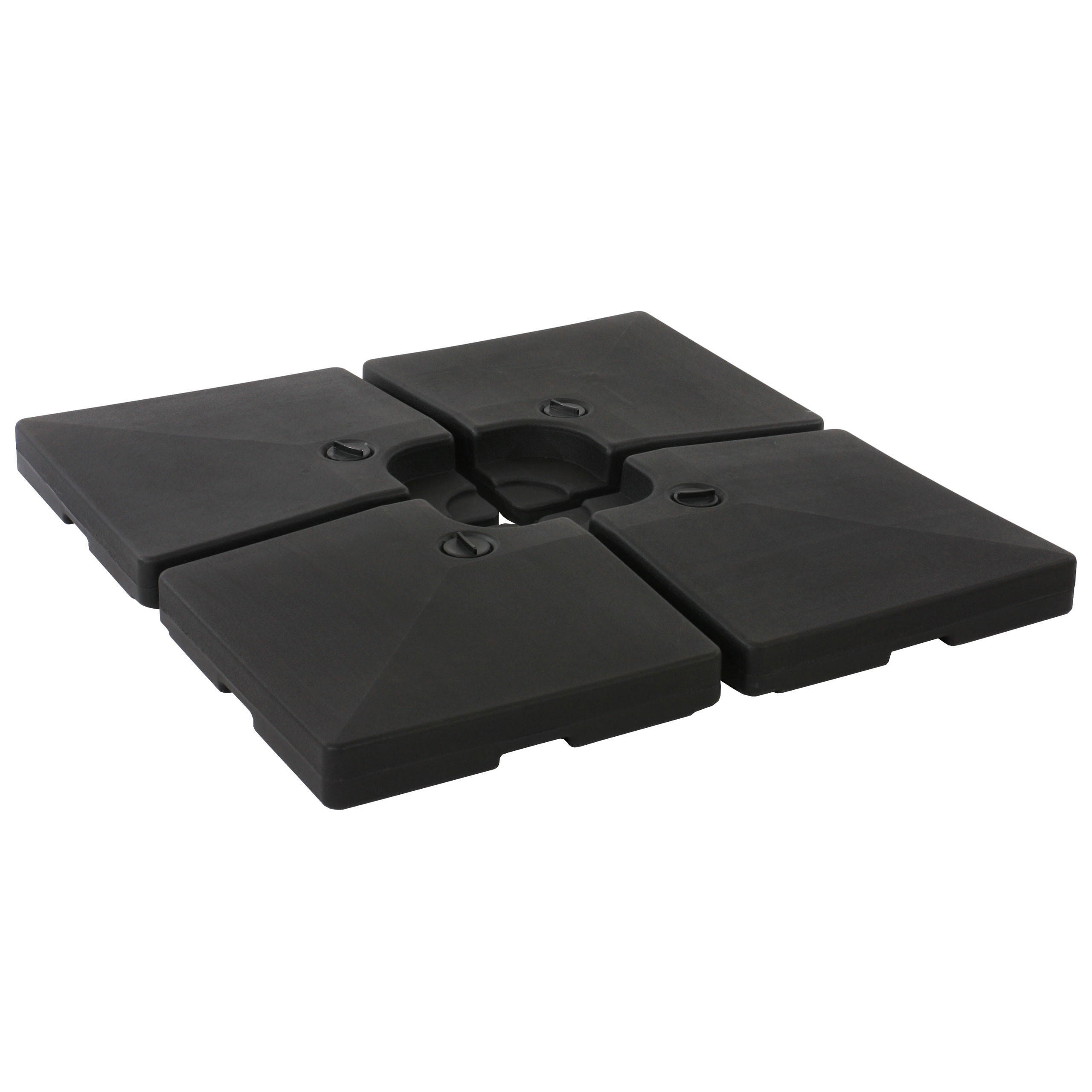 SONNENSCHIRMSTÄNDER Schwarz - Schwarz, Kunststoff (104/104cm) - MCW
