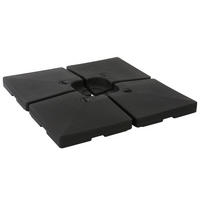 SONNENSCHIRMSTÄNDER Schwarz - Schwarz, Kunststoff (104/104cm) - MCW