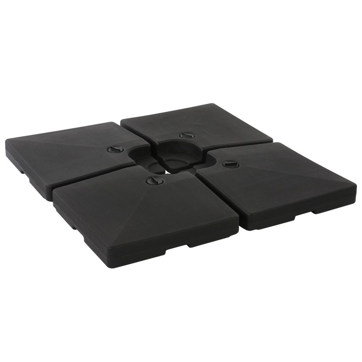 SONNENSCHIRMSTÄNDER Schwarz - Schwarz, Kunststoff (104/104cm) - MCW