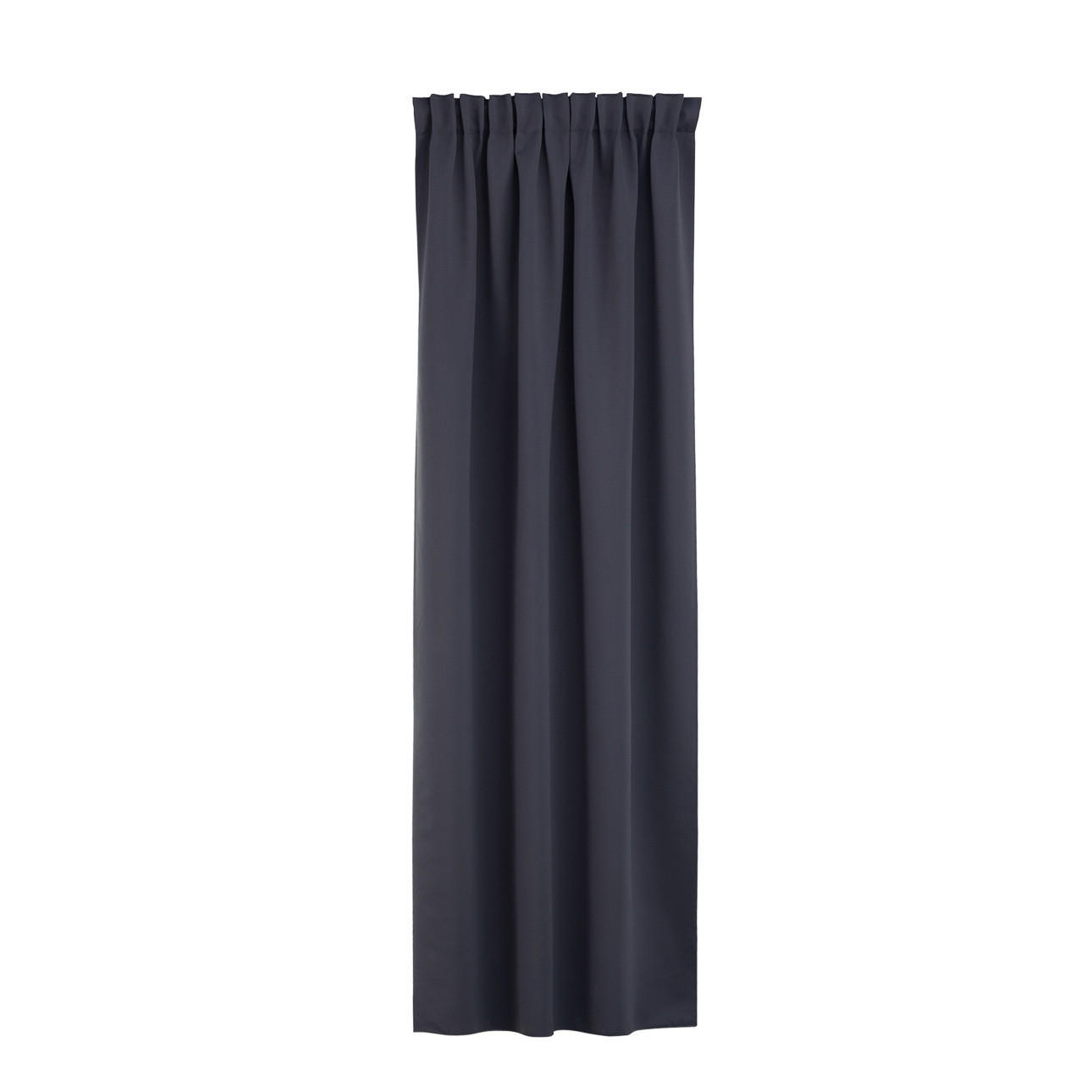VERDUNKELUNGSVORHANG mit Schlaufenband 140x280 cm anthrazit - Anthrazit, Textil (140/280/1cm) - Dekoria