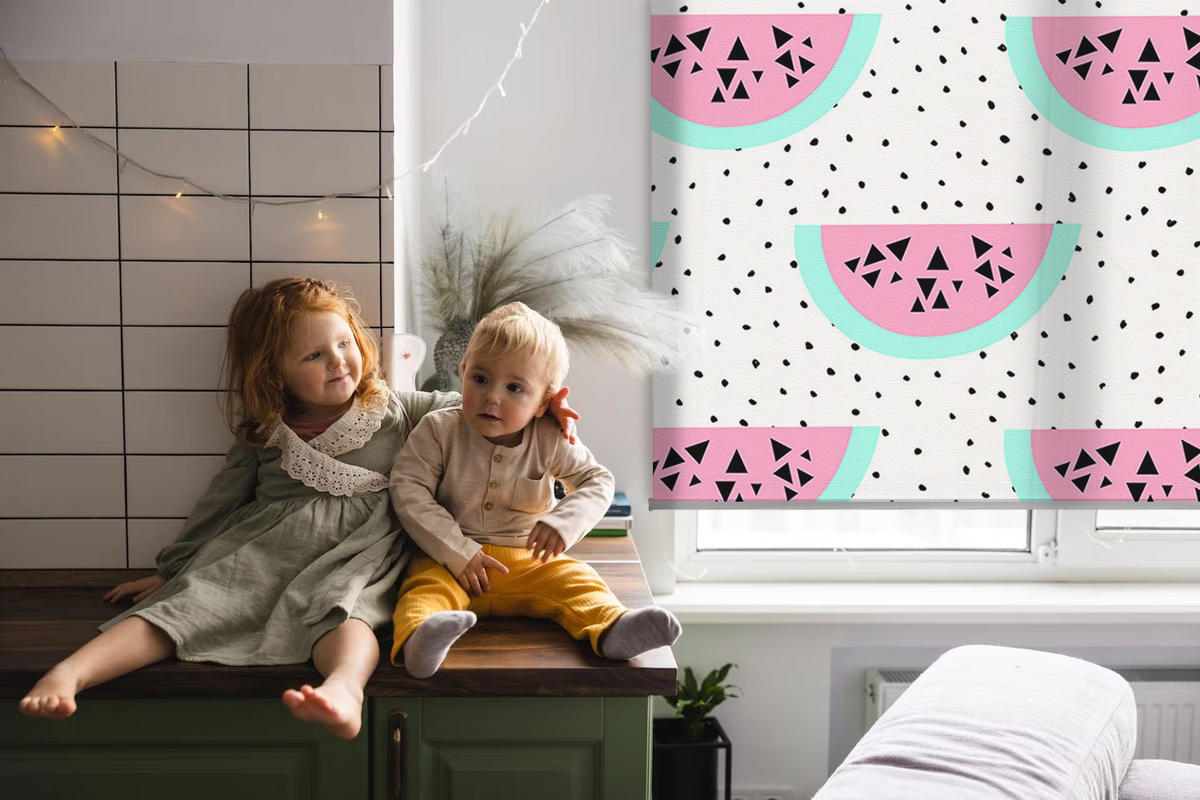 VNÚTORNÁ roleta - okenná roleta - roleta - 70x140 cm - Vodný melón - pink, plast (70/140/0.5cm) - TULUP