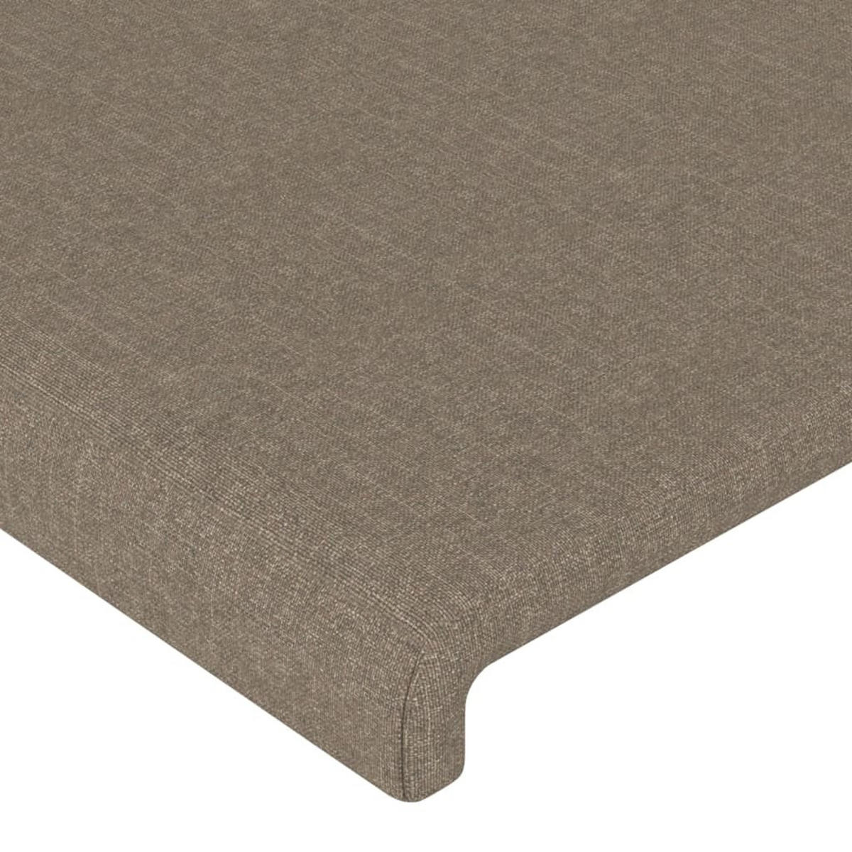 KOPFTEILE 2er set Taupe 100/5/78/88 Cm Stoff - Taupe, Textil (5/88/200cm) - vidaXL