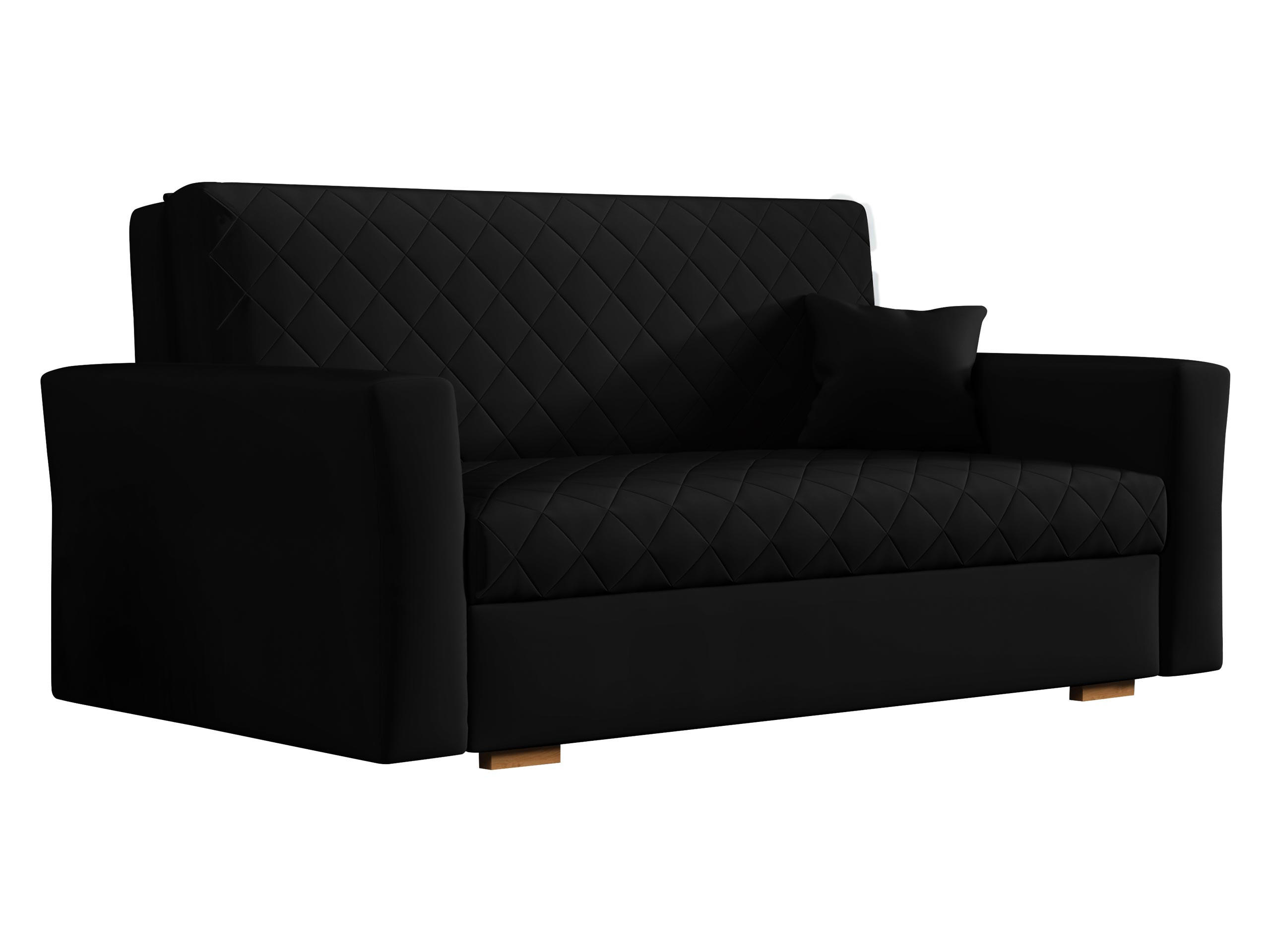 SCHLAFSOFA Viva Caro III - Schwarz/Braun, Holz/Textil (160/85/98cm) - MIRJAN24
