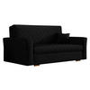SCHLAFSOFA Viva Caro III - Schwarz/Braun, Holz/Textil (160/85/98cm) - MIRJAN24