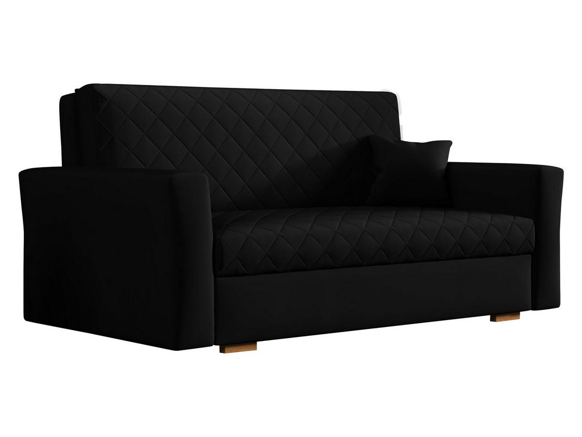 SCHLAFSOFA Viva Caro III - Schwarz/Braun, Holz/Textil (160/85/98cm) - MIRJAN24