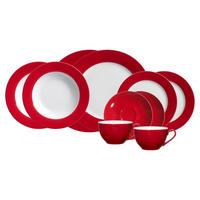KOMBISERVICE Doppio rot 10er Set - Rot, Keramik (1/1/1cm) - Ritzenhoff Breker
