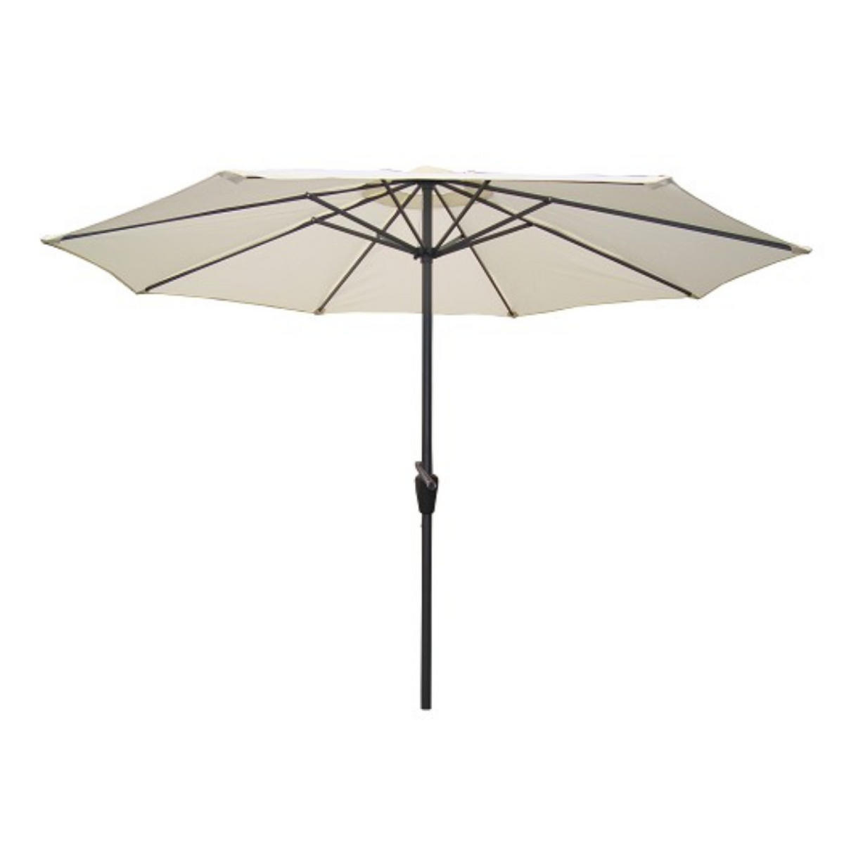 SONNENSCHIRM figari ecru rund 2 7 x 2 7 cm - Beige, Metall (270/270cm) - Concept Usine