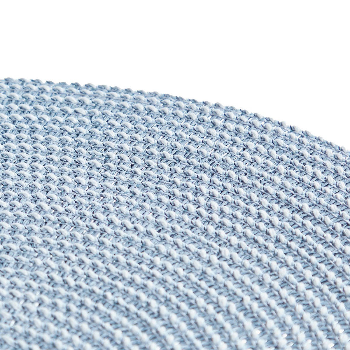 TISCHSET (6er-Set) Ambiente rund - Hellblau, Kunststoff (38/38cm) - Butlers