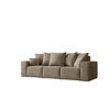 SOFA 3-Sitzer ELLA Modern Mit Schlaffunktion Stoff Noel Beige - Beige, Holz/Textil (247/78/90cm) - Kaiser Möbel