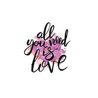 POSTER All You Need Is Love A3 Rahmenlos - Klar, Papier (29.7/5/42cm) - Nacnic