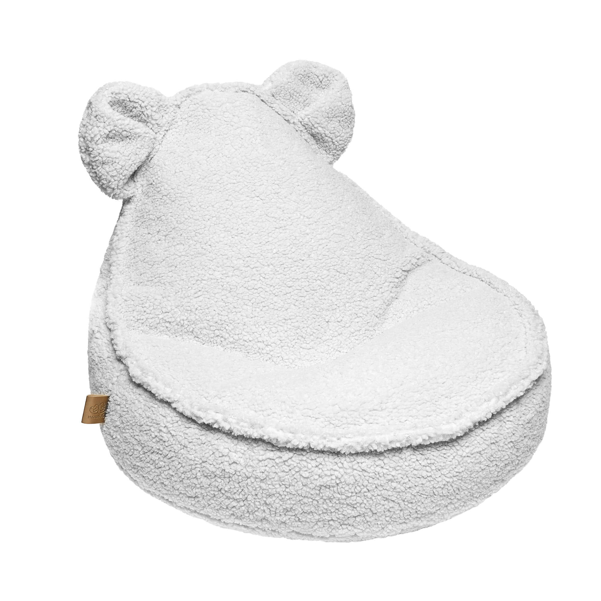 SITZSACK für Kinder, Bär, Bearly, Weiß - Weiß, Textil (58/50/67cm) - MeowBaby