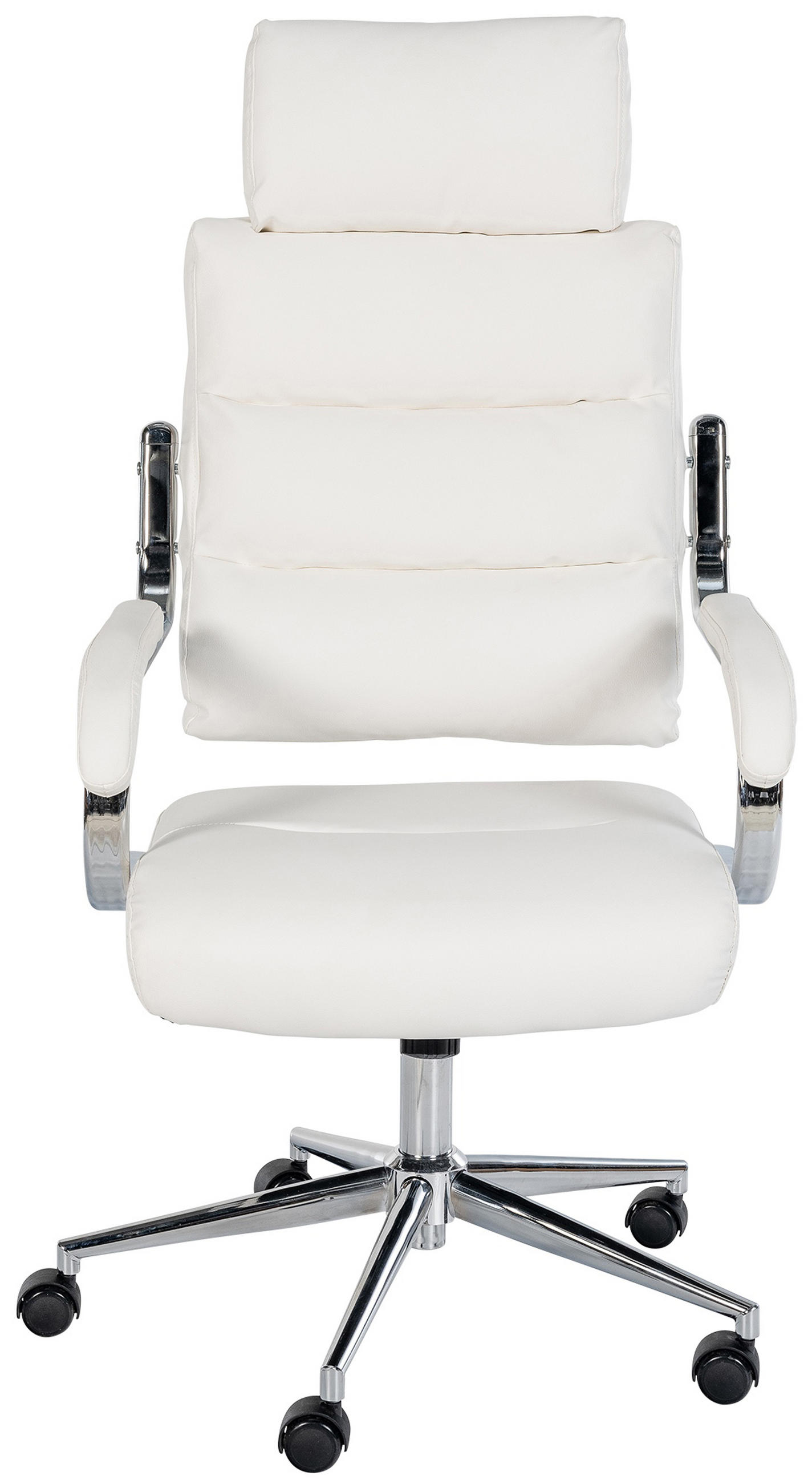 BÜROSTUHL Noxar weiß - Chromfarben/Weiß, Kunststoff/Metall (61/129/78cm) - TPFLiving