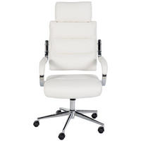 BÜROSTUHL Noxar weiß - Chromfarben/Weiß, Kunststoff/Metall (61/129/78cm) - TPFLiving