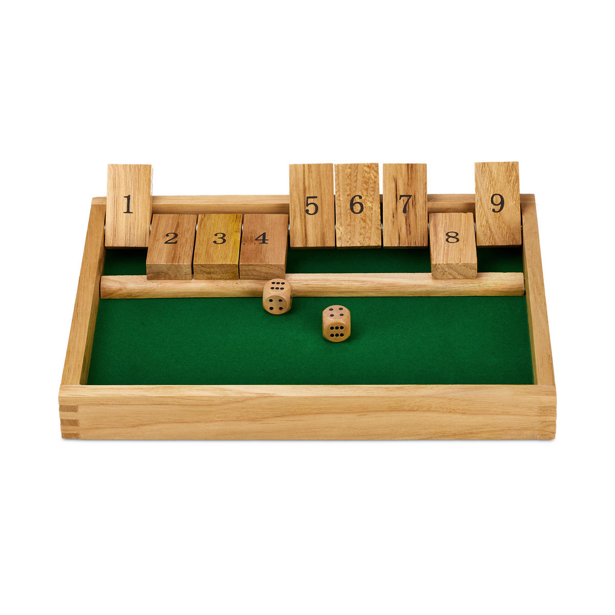 SHUT Box - Hellbraun, Holz (27/19cm) - Relaxdays