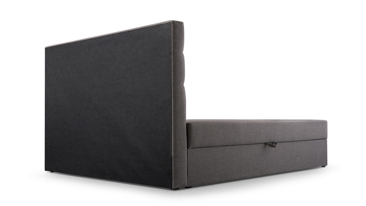 BETT - Boxspringbett 140x200 - 05 Hugo 24 - Braun - Braun, Holz (140/200cm) - Möblo