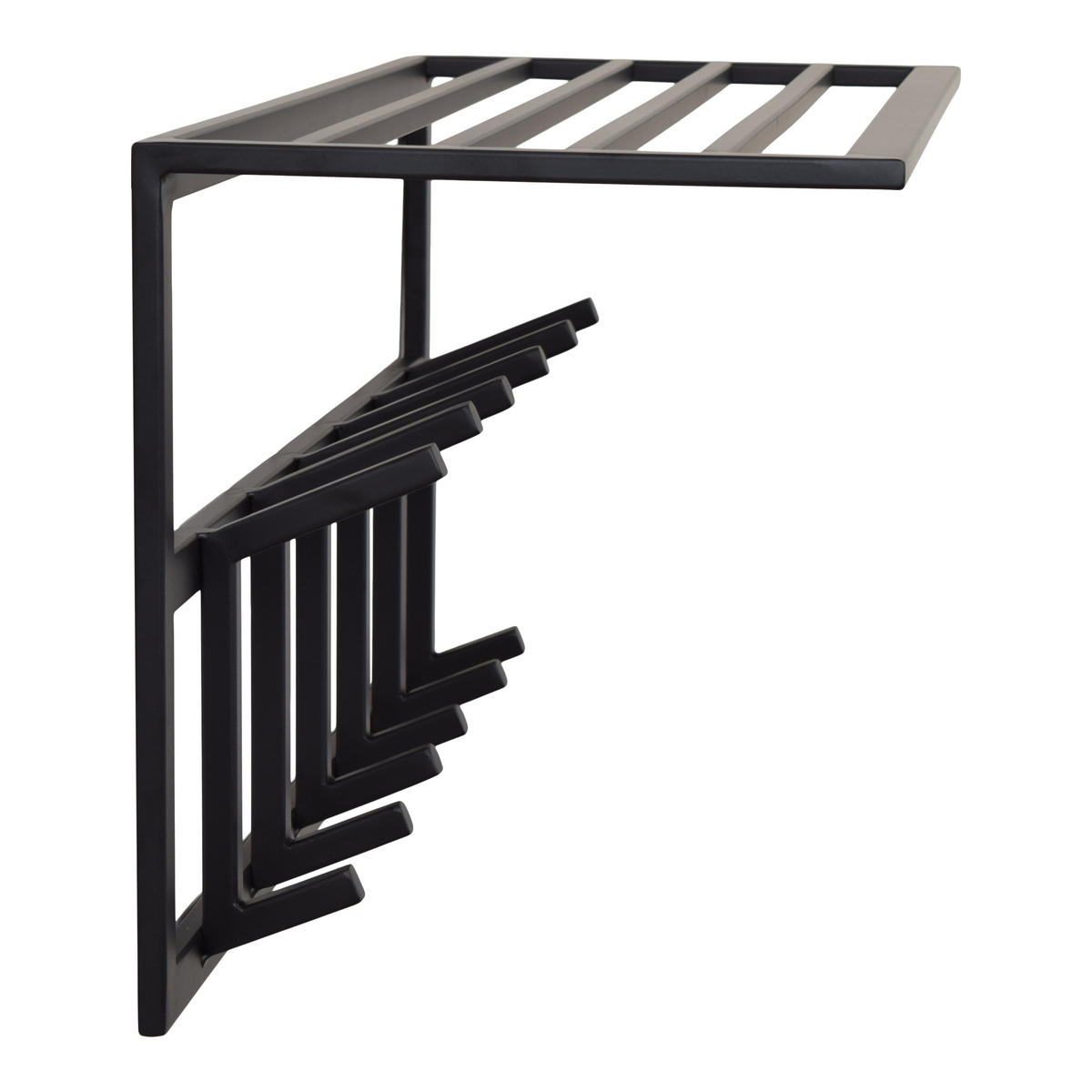 KLEIDERABLAGE Jaimy Schwarz - Schwarz, Metall (80/35/30cm) - LOFT42