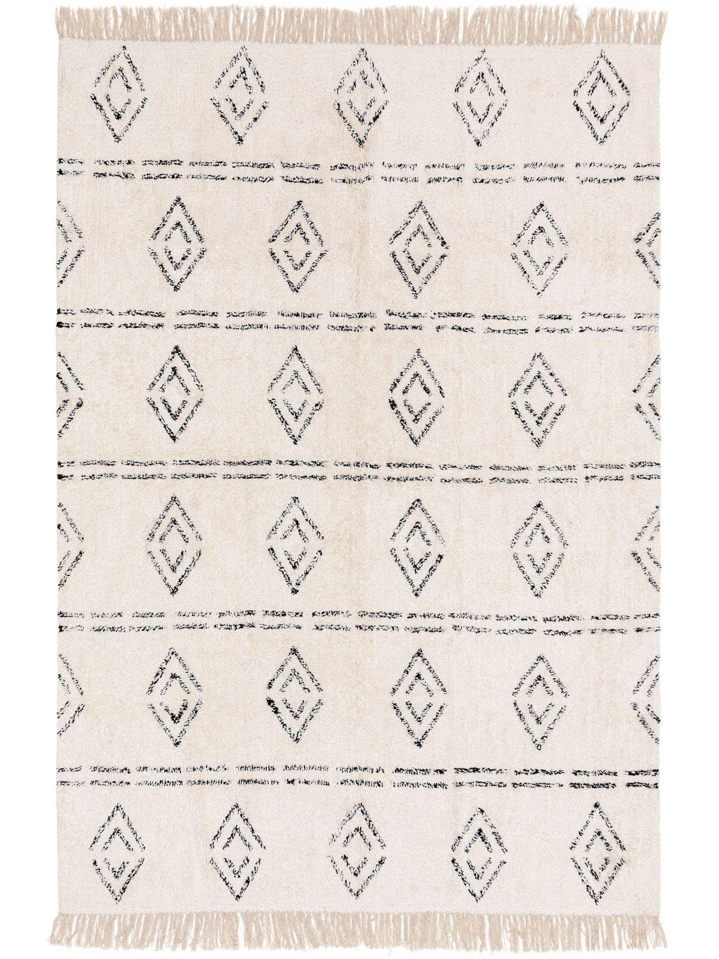 BAUMWOLLTEPPICH waschbar Naomi Cream 160x230 cm - Beige, Textil (160/1cm) - KUNSTLOFT