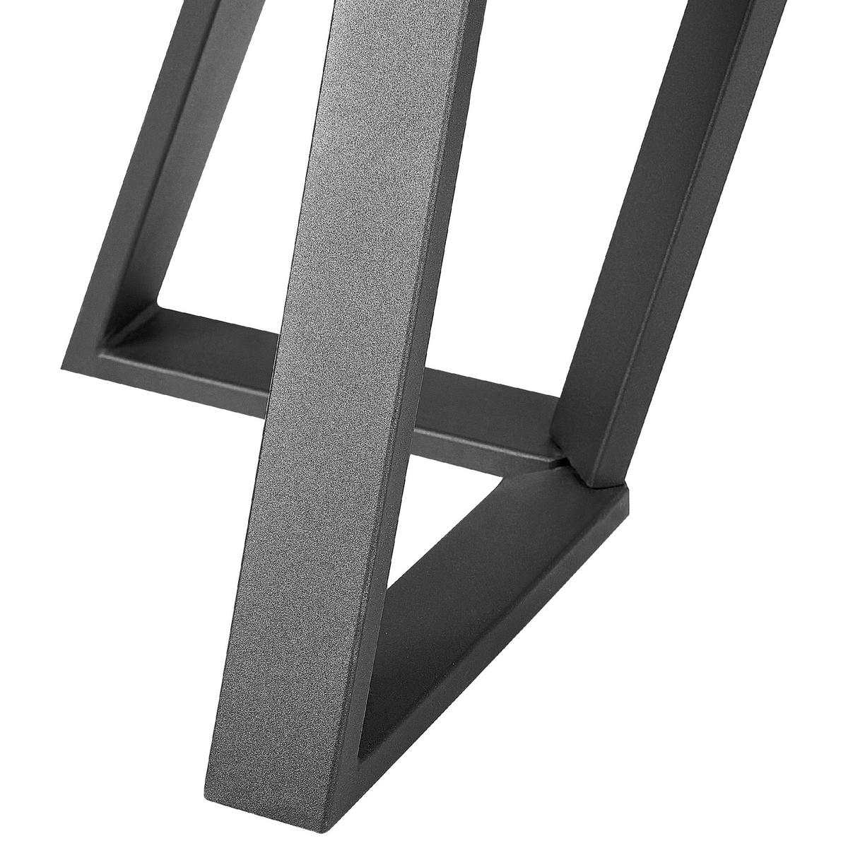 BÄNK brun Upton - Brun/Svart, Träbaserade material (40/48/120cm) - Beliani