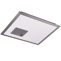 LED DECKENLEUCHTE PORTLAND Silber - Silberfarben, Metall (45/45/4cm)