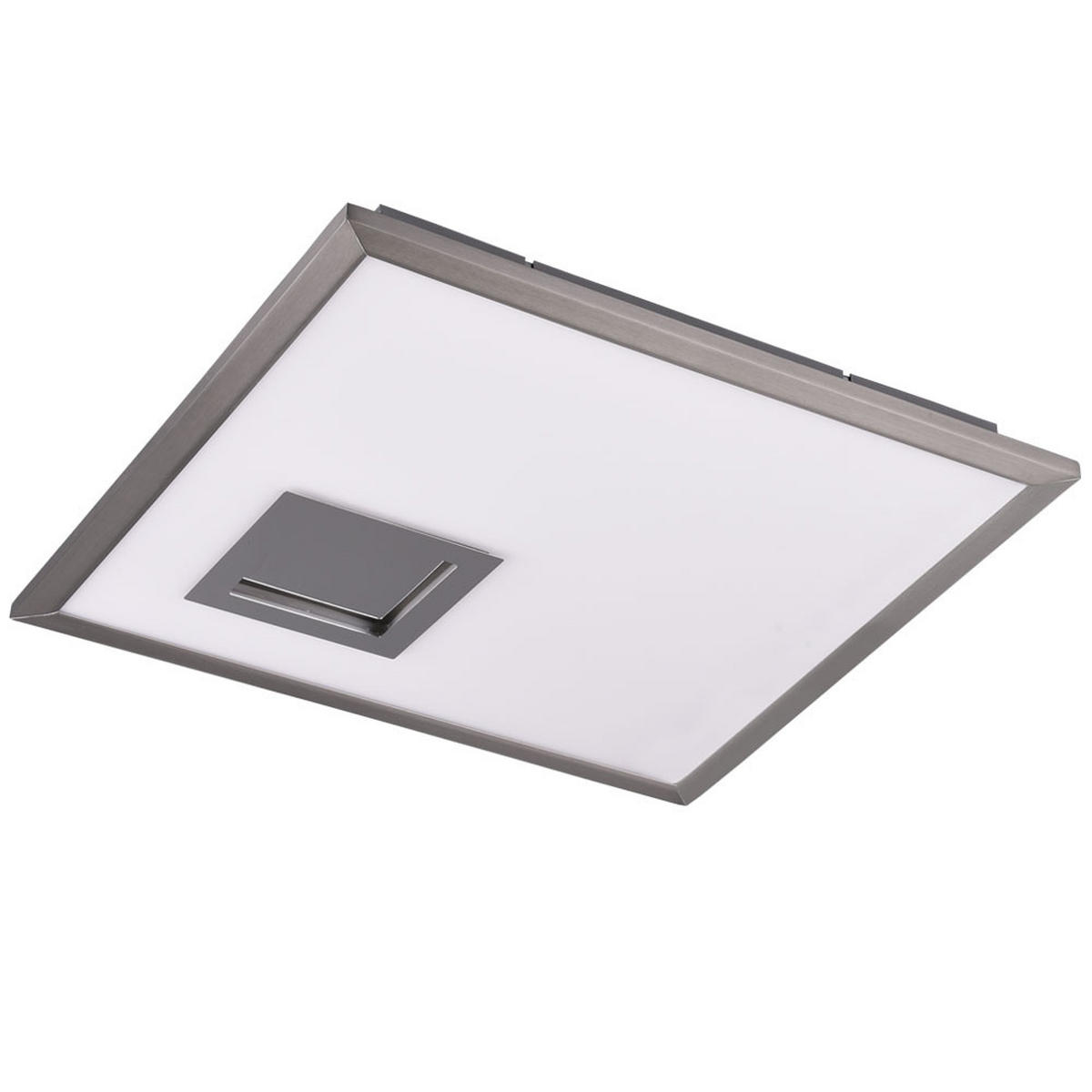 LED DECKENLEUCHTE PORTLAND Silber - Silberfarben, Metall (45/45/4cm)