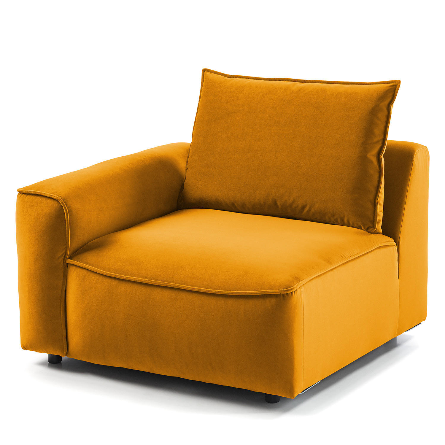 MODULSESSEL - Orange, Holz/Textil (104/82/99cm) - home24