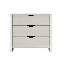 KOMMODE 3 Schubladen Nairobi - L88 x H80 x P43 cm - Grau, Holzwerkstoff (43/80/88cm) - Calicosy