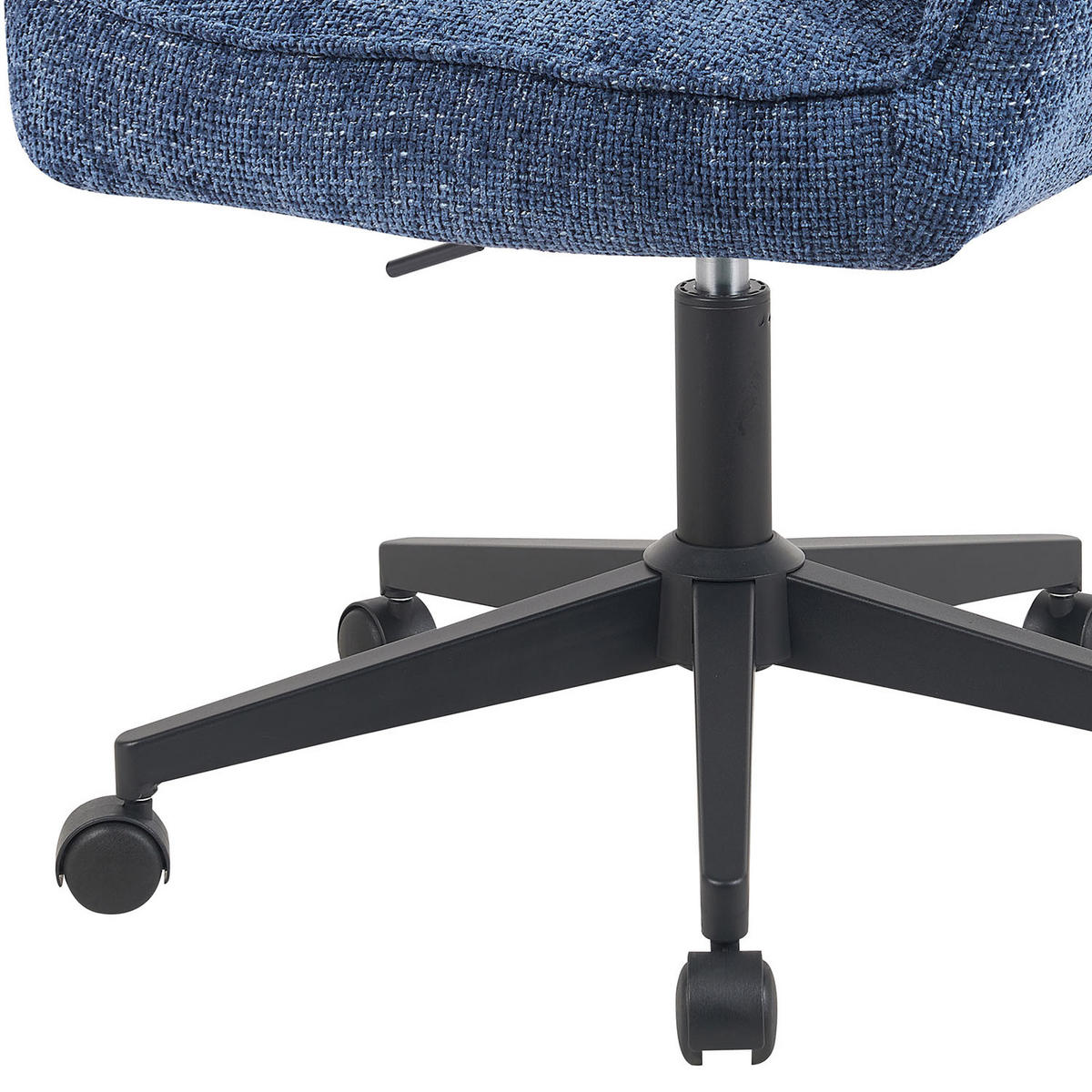 BÜROSTUHL Mika-Sven - Blau/Schwarz, Textil/Metall (59/81/66cm) - DUBI Möbel