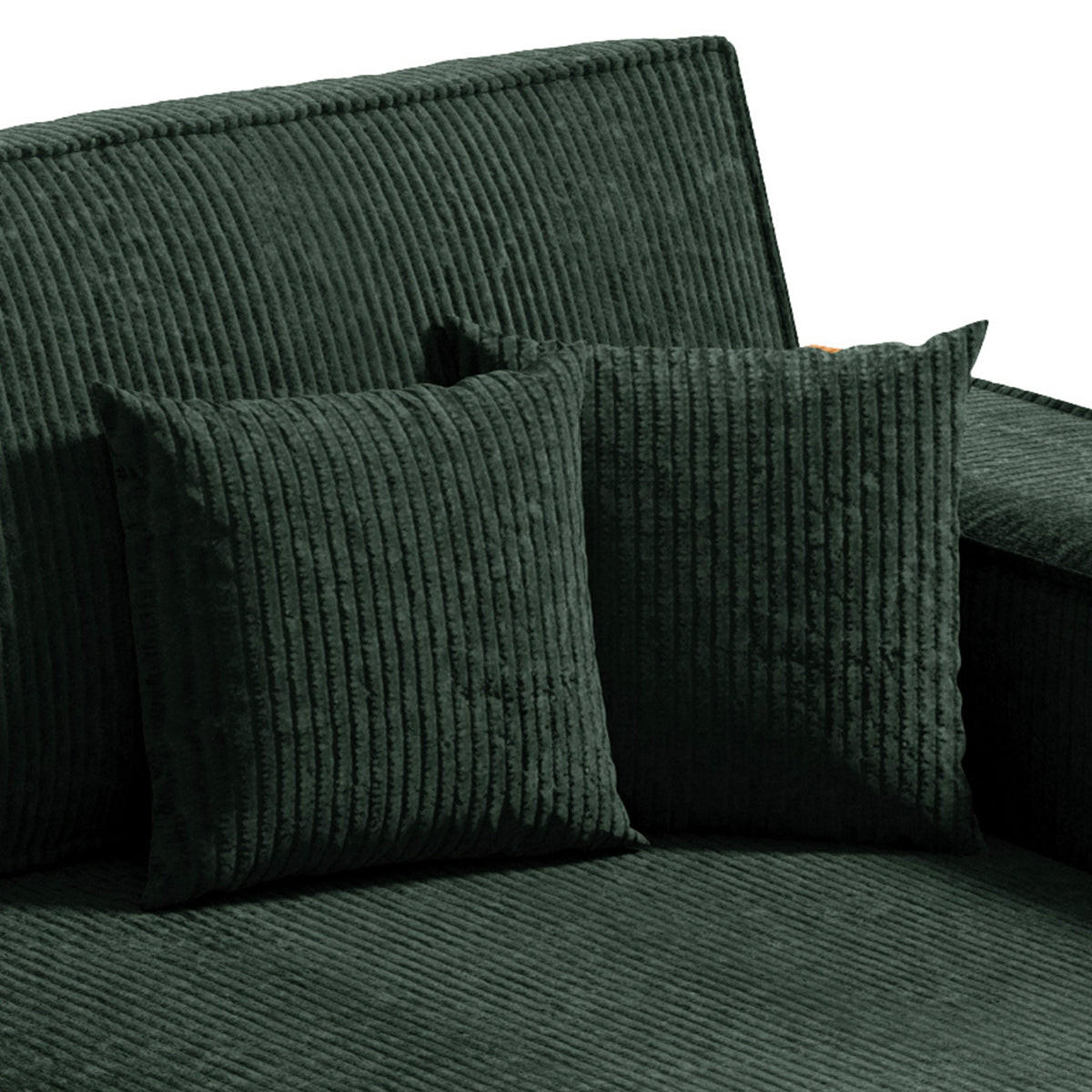 ECKSOFA Isaac 3 Sitzplätze Tannengrün - Grün, Holz (257/148cm) - Petits-meubles