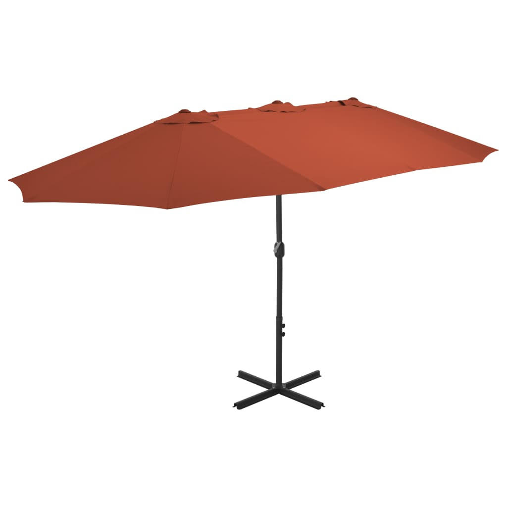 furnicato Sonnenschirm Braun 270x460 cm