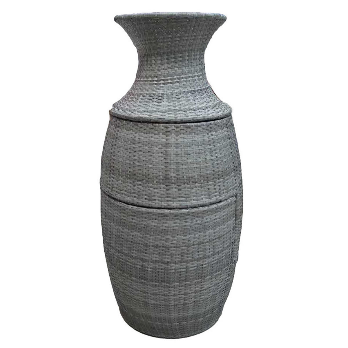 BISTRO-SET Carina Kunststoffgeflecht Grau Club-Set - Grau, Kunststoff - DELUKE