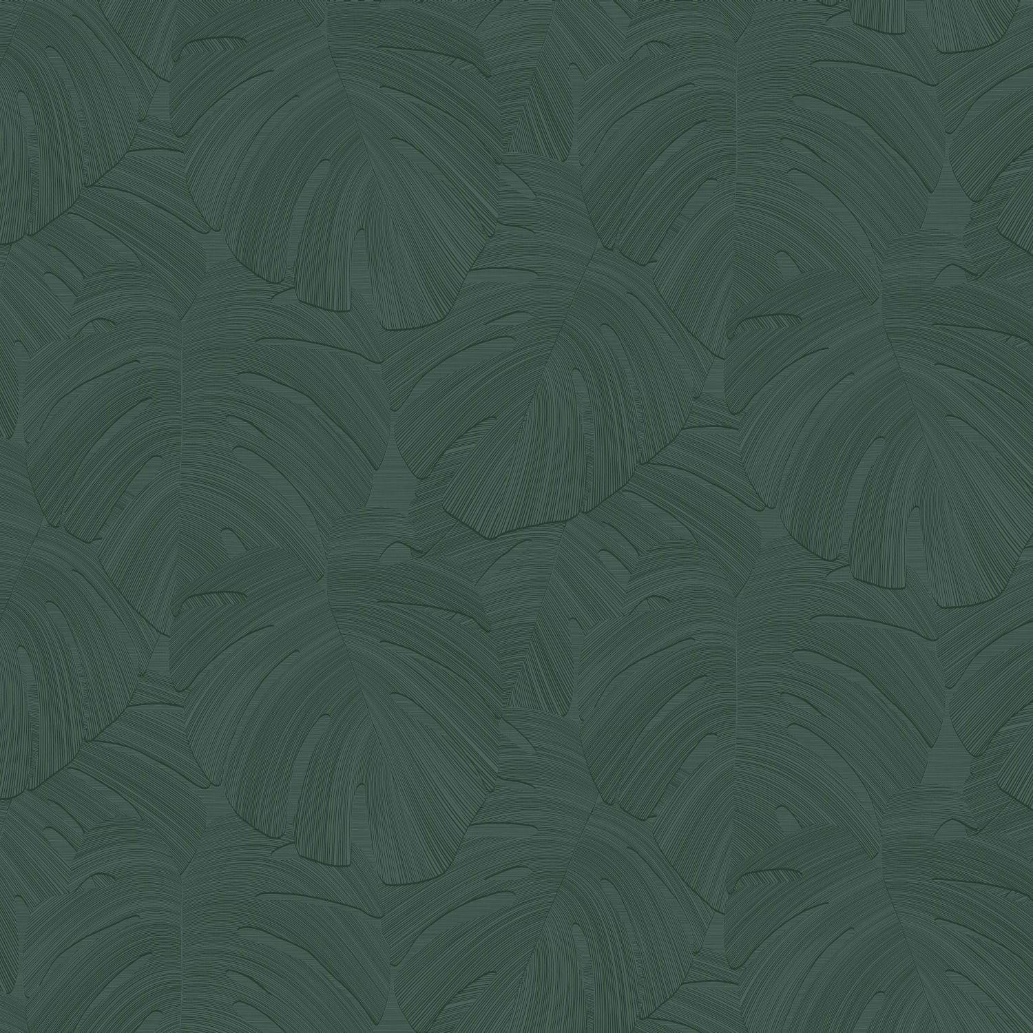 FOTOTAPETE tropische Blätter 300 x 279 cm - Grün, Papier (300/279cm) - Origin Wallcoverings