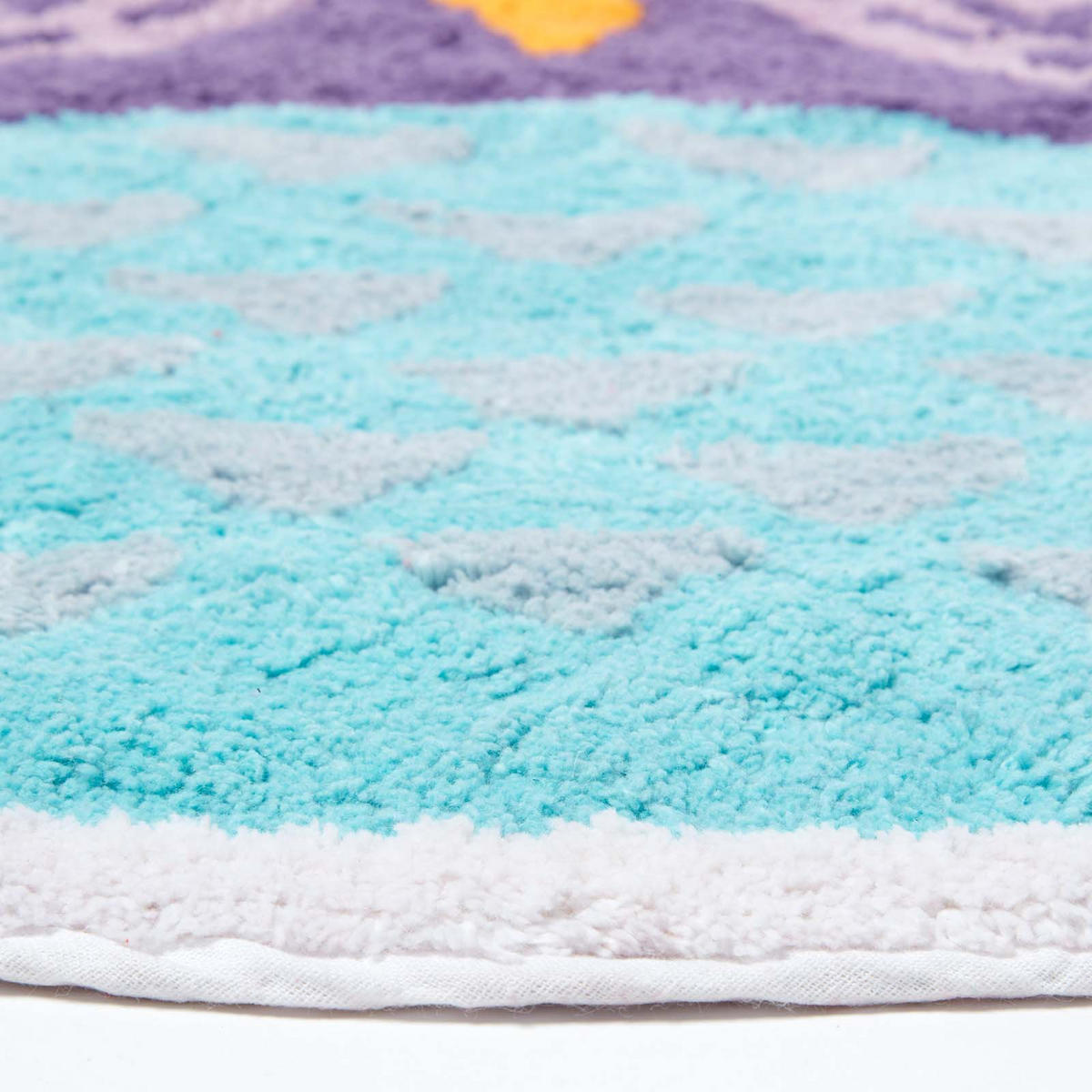 KINDERTEPPICH Eule, Baumwolle 80/70 cm - Multicolor, Textil (70/80cm) - Homescapes