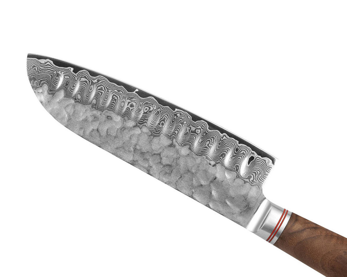 MESSERSET 3-tlg. - Nussbaumfarben, Holz/Metall - Wakoli