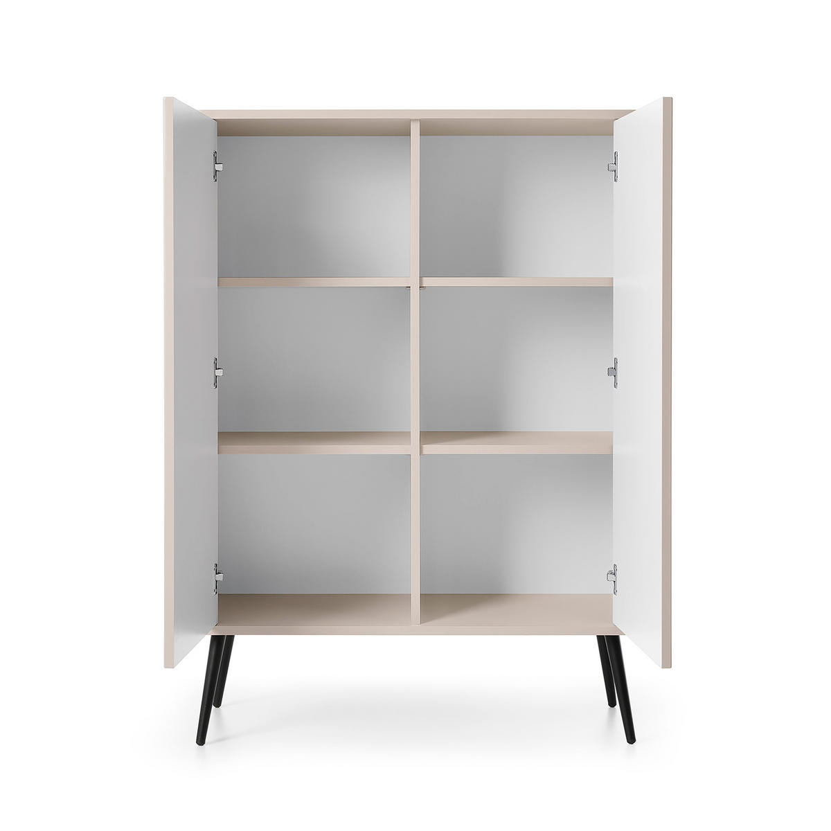 HIGHBOARD ZENZERO 103/129/39 cm mit 2 Türen Kaschmir - Kaschmir, Holzwerkstoff (103/129/39cm) - MASSENO