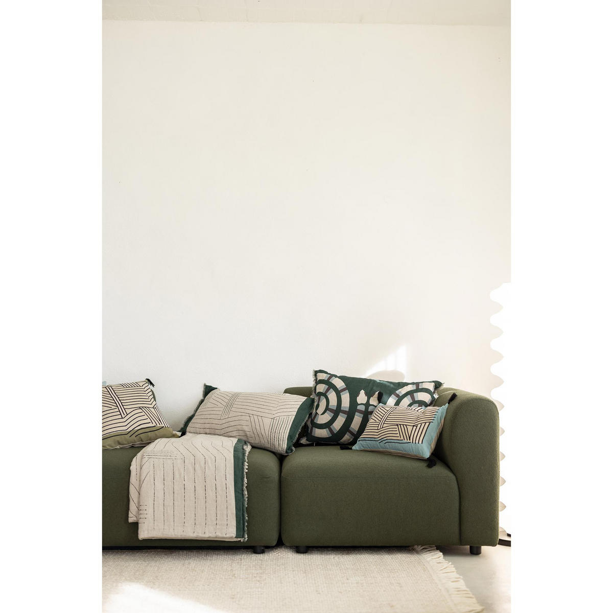 KISSEN Zeff Yoka abgrund 40 x 65 cm - Blau, Textil (40/65cm) - Vivaraise