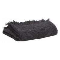 DUSCHTUCH Zoé carbonfarben 70 x 140 cm - Schwarz, Textil (70/140cm) - Vivaraise