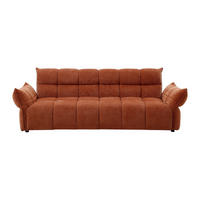 SCHLAFSOFA - 3 Personen - stoff - terracotta Hakemo - Terracotta, Textil (250/85/90cm) - Vente-Unique