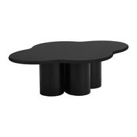 COUCHTISCH - MDF - Schwarz - YAVINA - Schwarz, Holz (110/80/34cm) - Vente-Unique