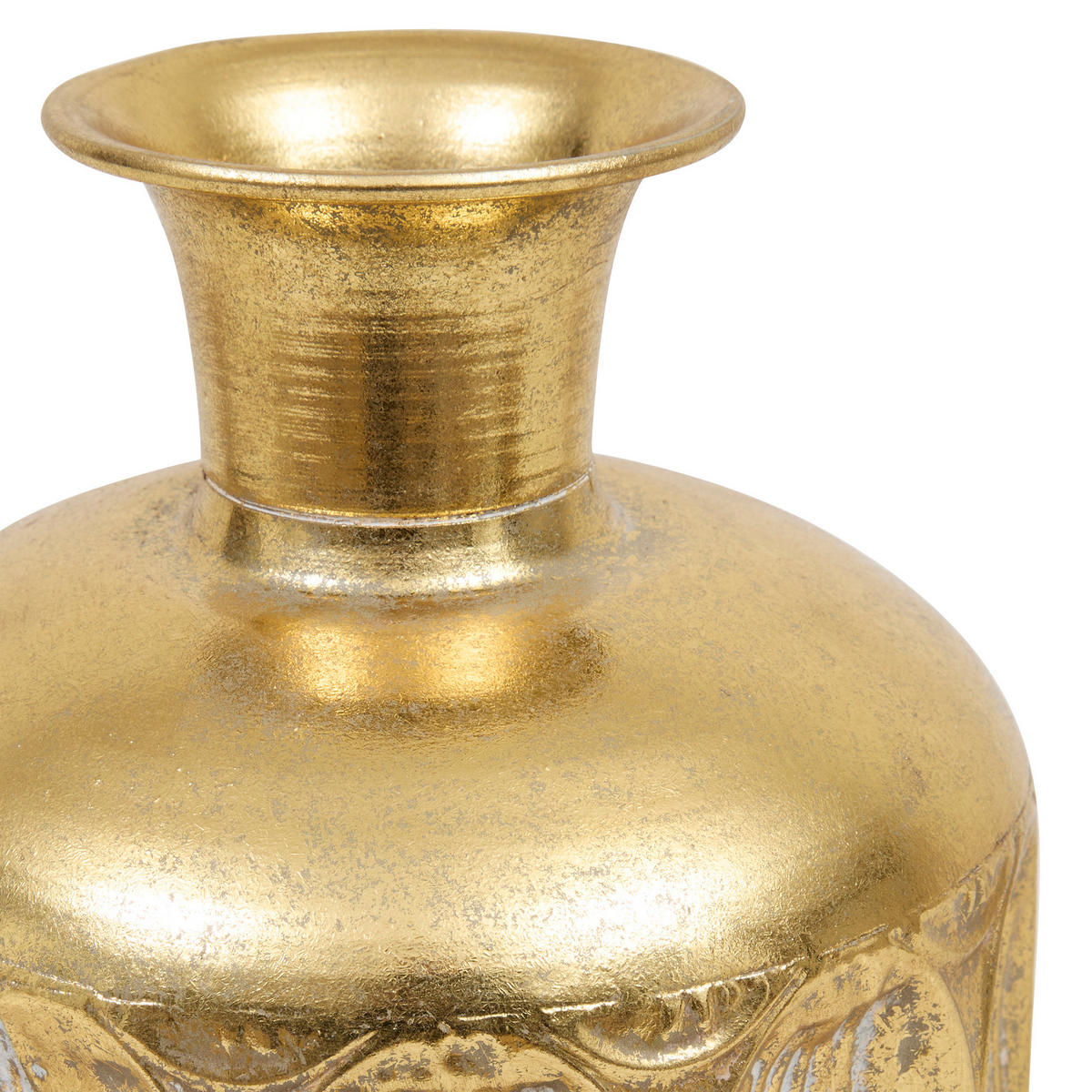 METALLVASE goldfarben Belli 18/18/41 cm - Goldfarben, Metall (41cm) - Atmosphera Createur d´interieur