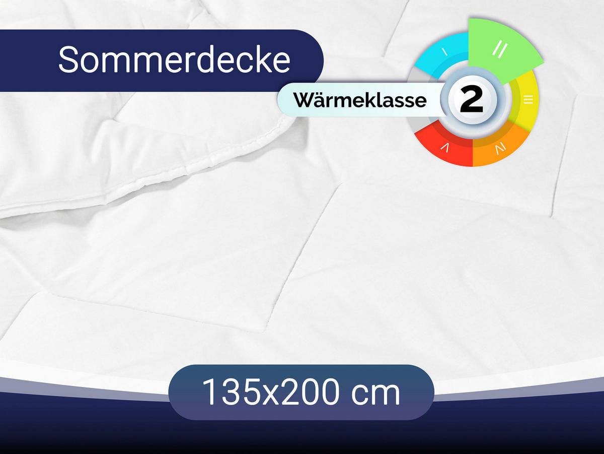 BETTDECKE, 135x200 cm, 50% Polyester, 50% Baumwolle, Weiß - Weiß, Textil (135/200cm) - Zollner