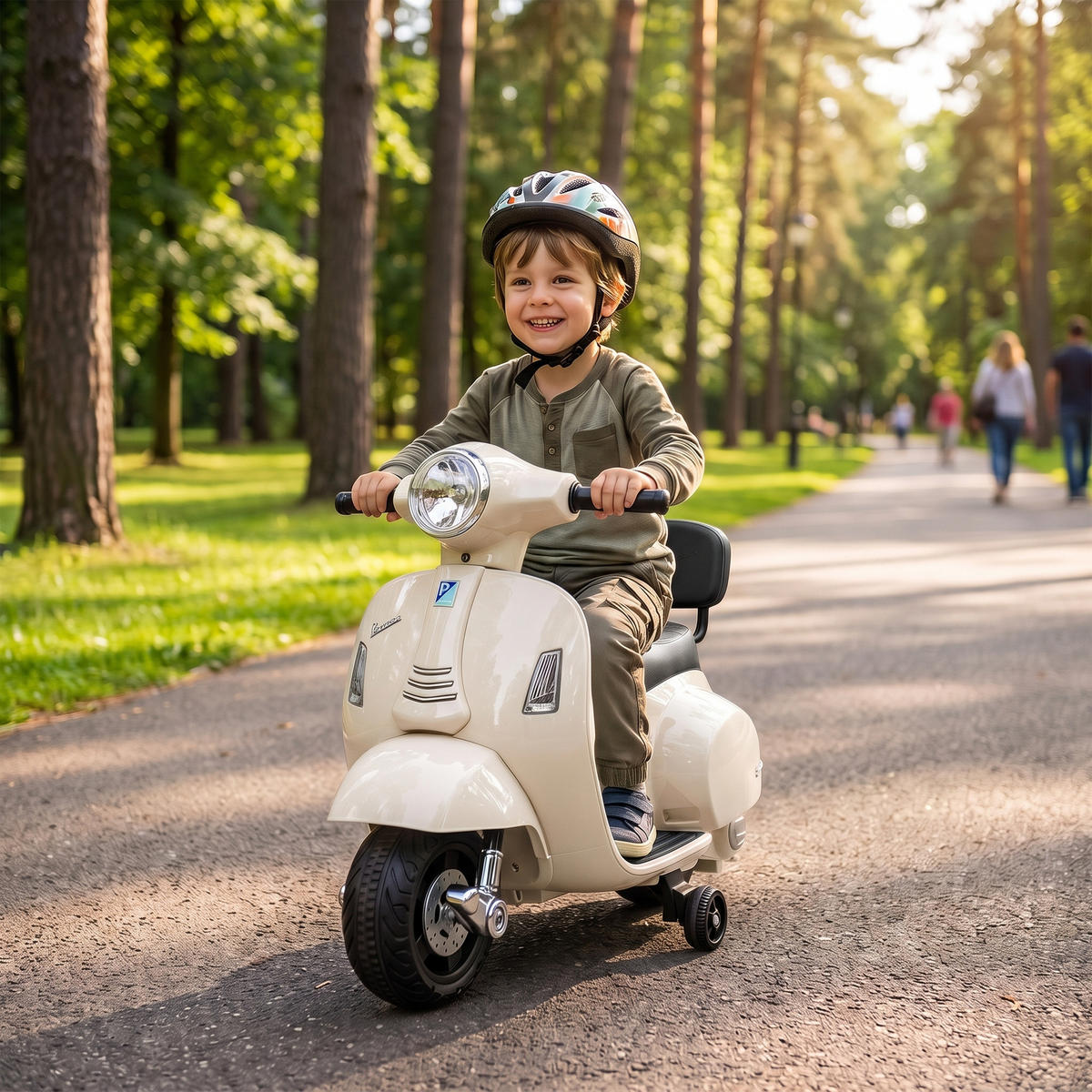 KINDERMOTORRAD Kunststoff Stahl Weiß - Weiß, Kunststoff (66.5/38/52cm) - AIYAPLAY
