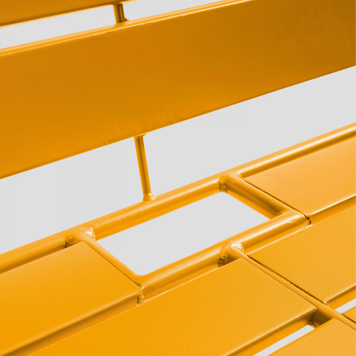 GARTENMÖBEL 4-tlg., Gelb - Gelb, Metall - Oviala