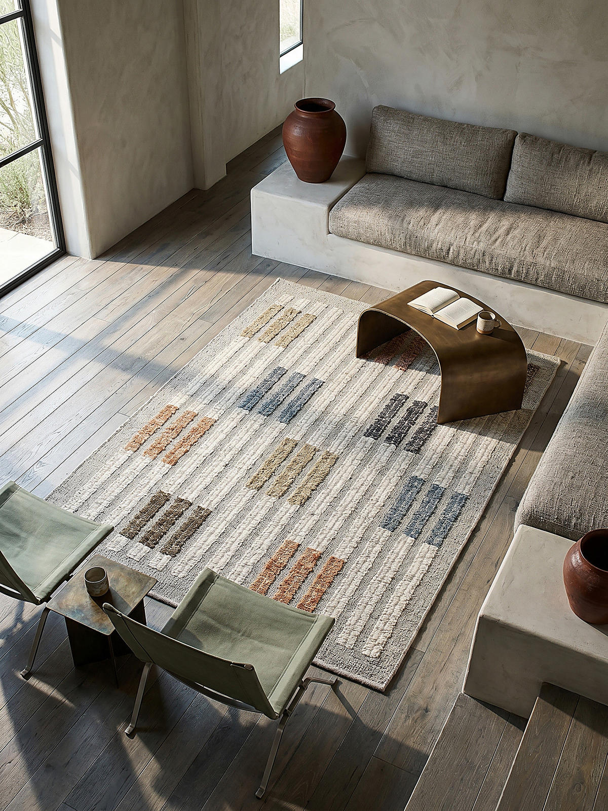 WOLLTEPPICH ALDER, geometrisch, Bunt, 140 x 200 cm - Multicolor, Textil (200/140cm) - KADIMA DESIGN