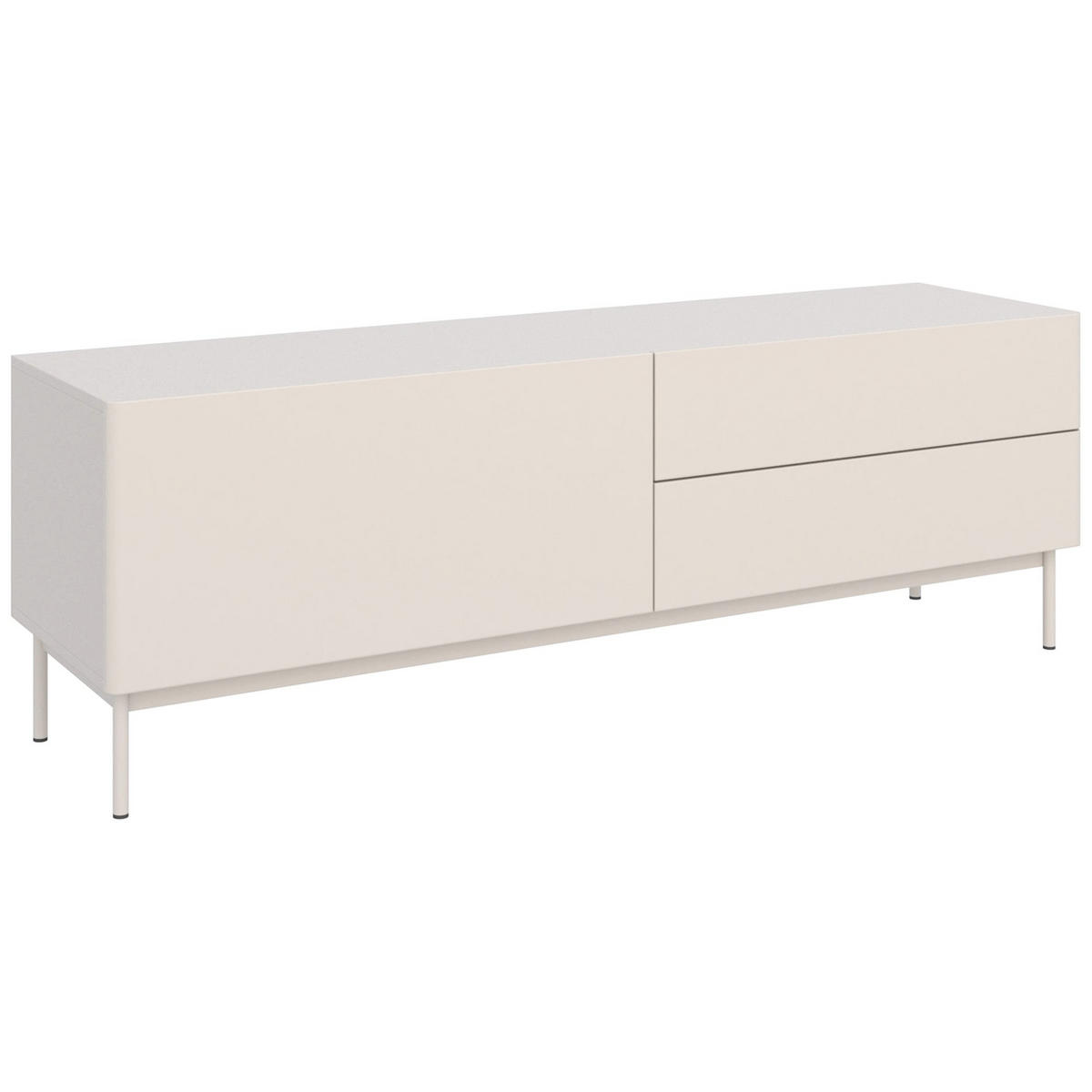 TV-STOLEK Olio Kašmír 160 cm - kašmírová, kov/kompozitní dřevo (160/52/38.6cm) - Selsey