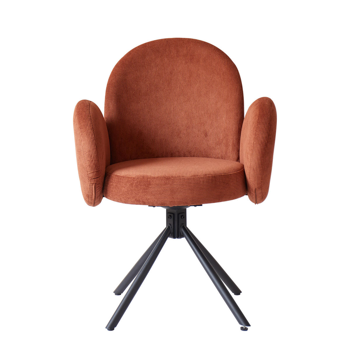STUHL 2er-Set Kord Terracotta - Rot, Holz (65/89/60cm) - Nordlys
