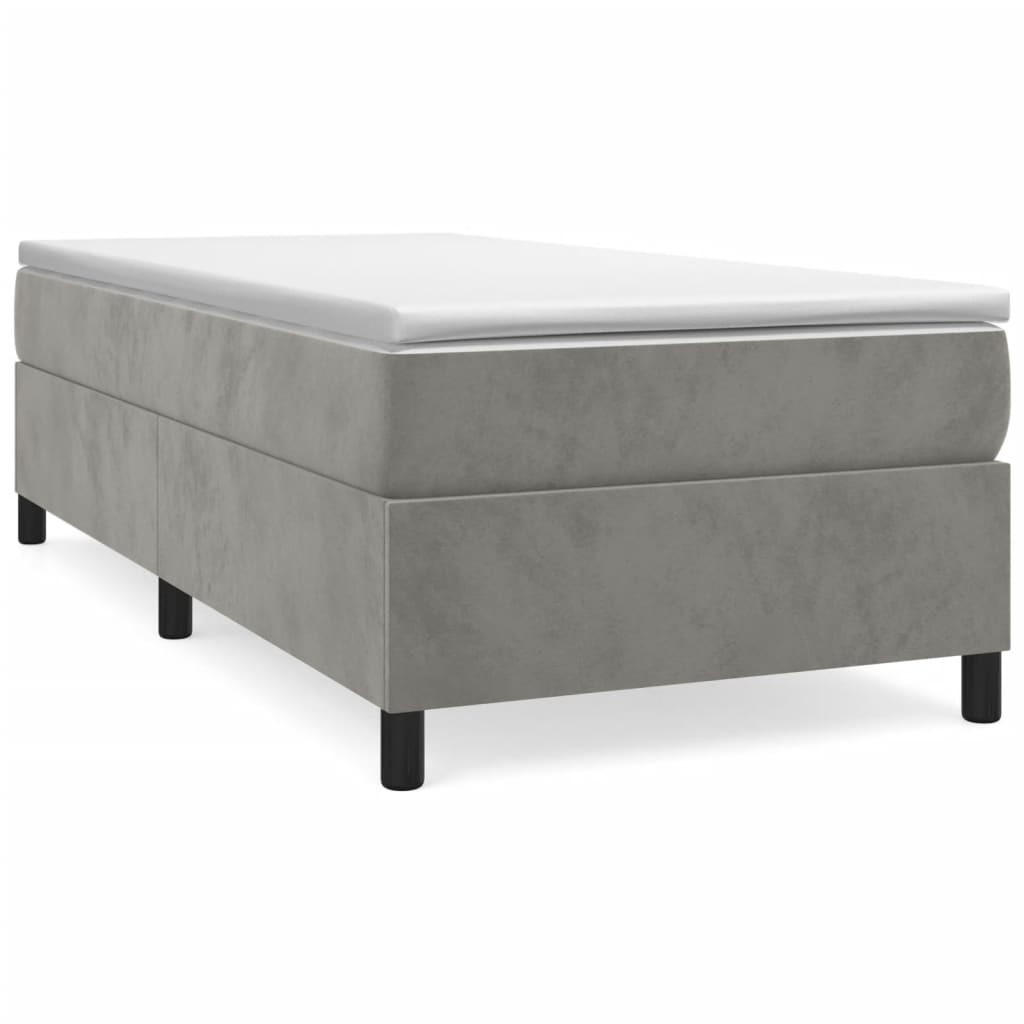 POLSTERBETT Racanelli 100/203 cm - Hellgrau, Holzwerkstoff (100/200cm) - Nettlife